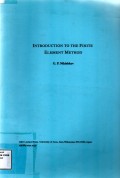 Introduction to The Finite Element Method
